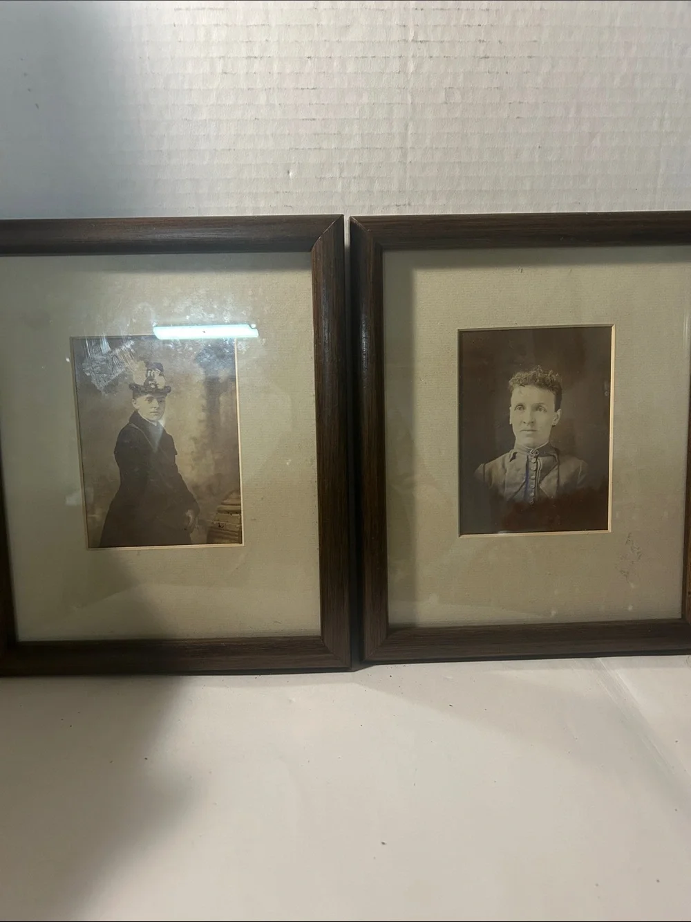 Vintage Framed Photos set of 2